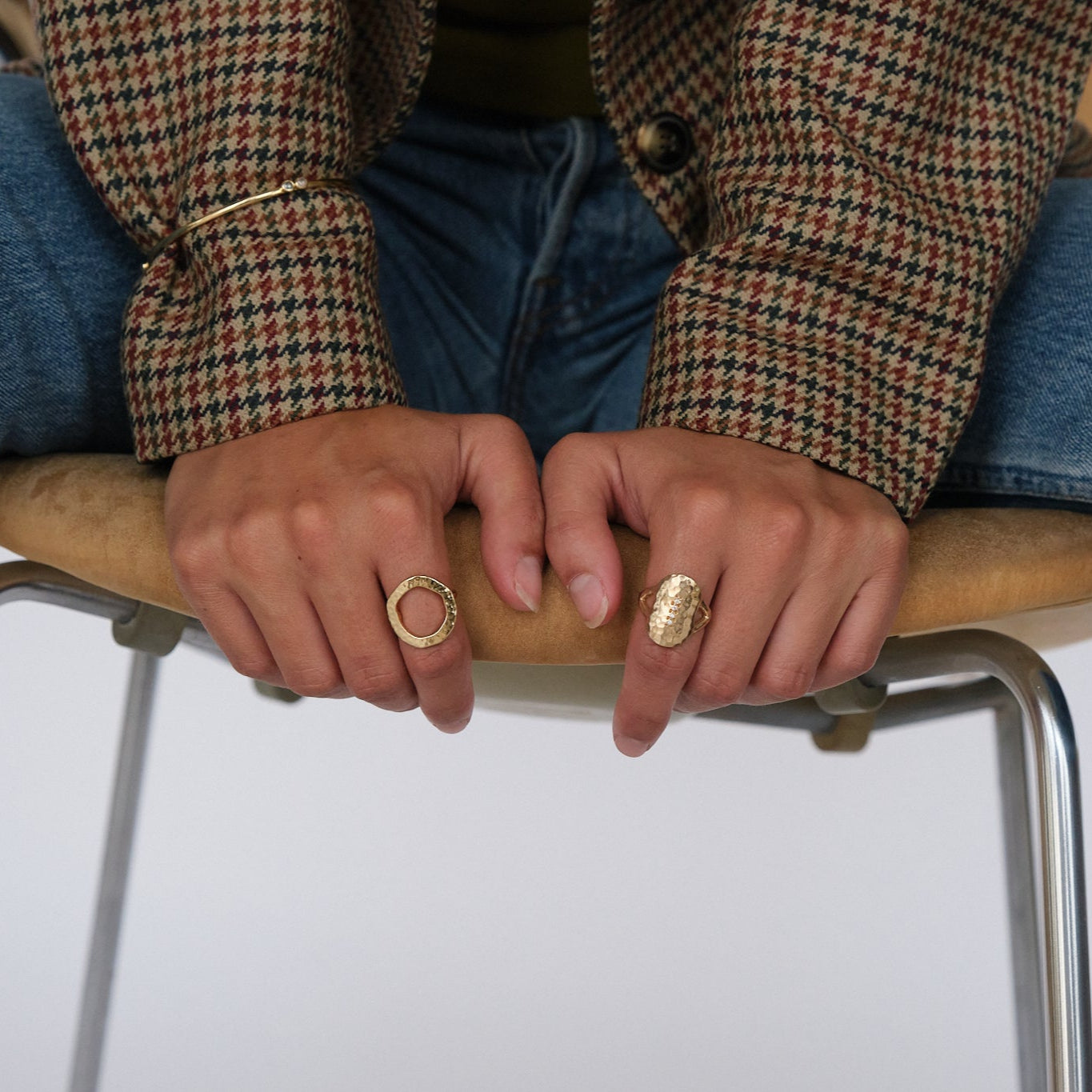 Stone Copenhagen Circle of Life Ring Gold