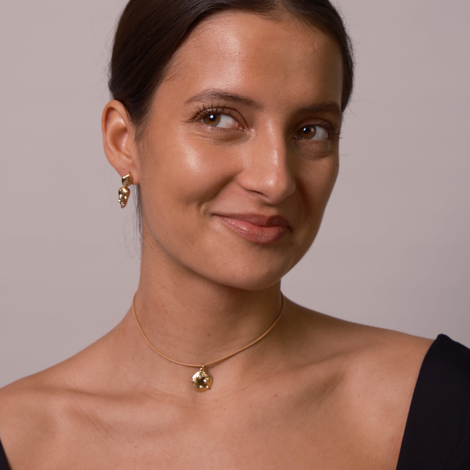 Stone Copenhagen Full Moon Pendant Pendant Gold