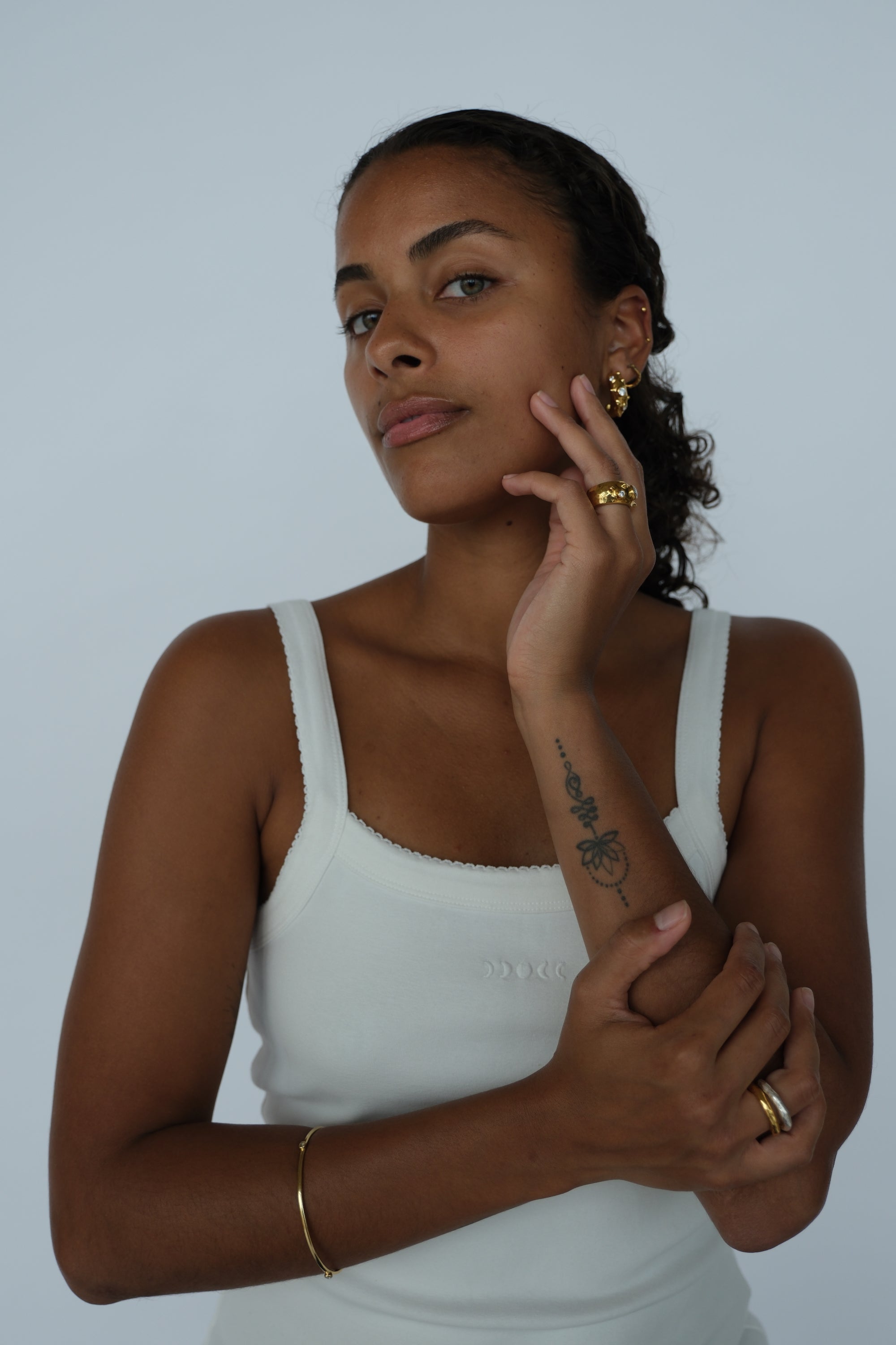 Stone Copenhagen Gemini Earring Gold