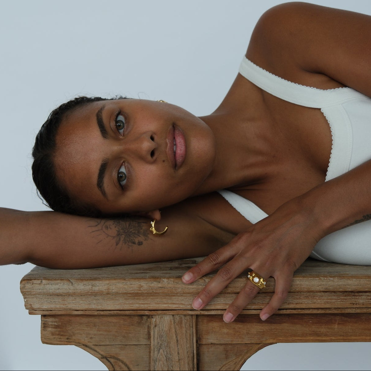 Stone Copenhagen Moon Ring Ring Gold