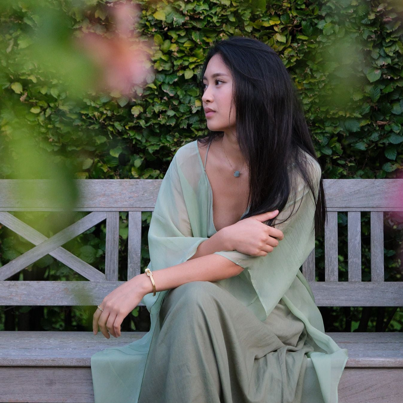 Stone Copenhagen Sun Glitter Necklace Necklace Aquamarine