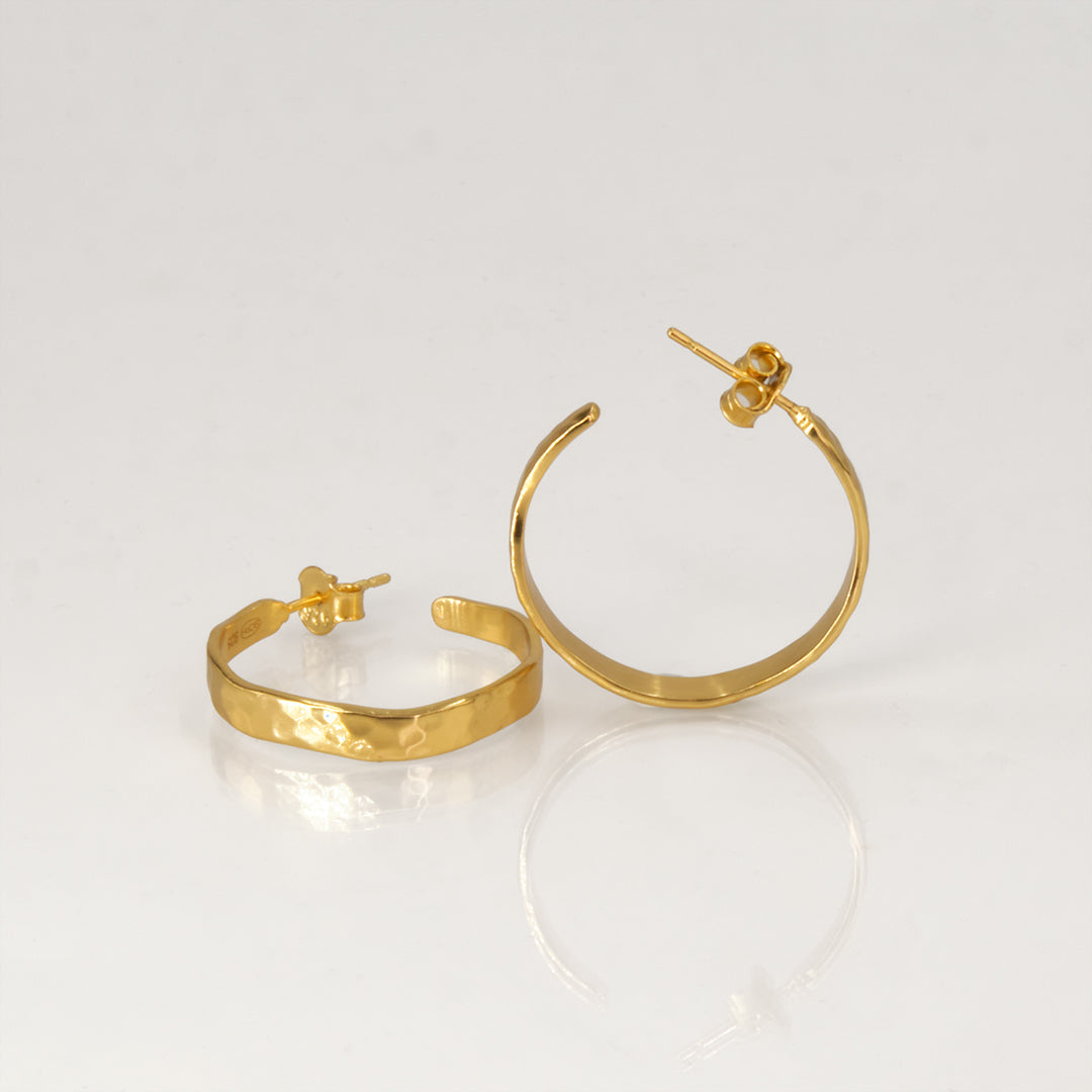 Stone Copenhagen Aura Hoops Earring Gold