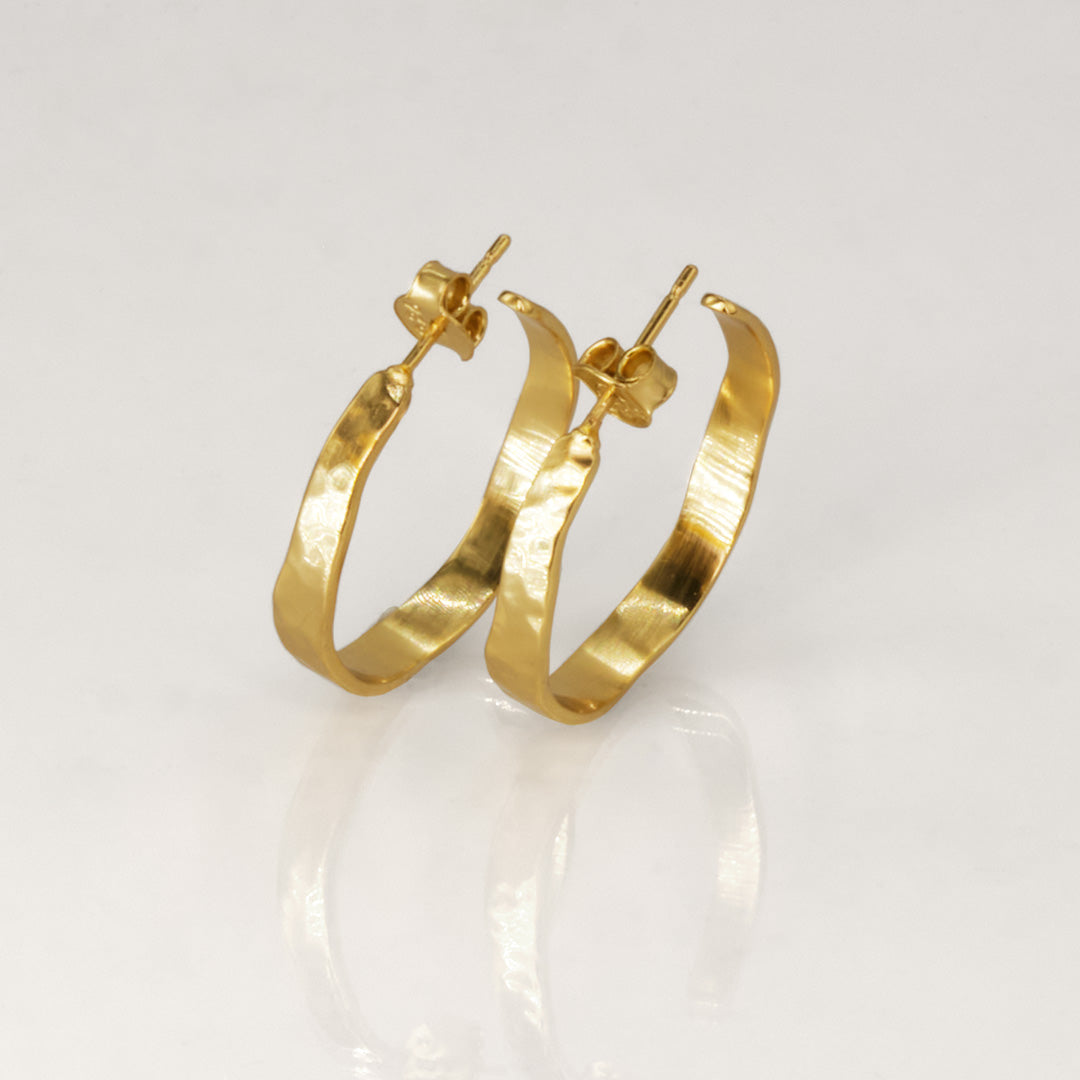 Stone Copenhagen Aura Hoops Earring Gold