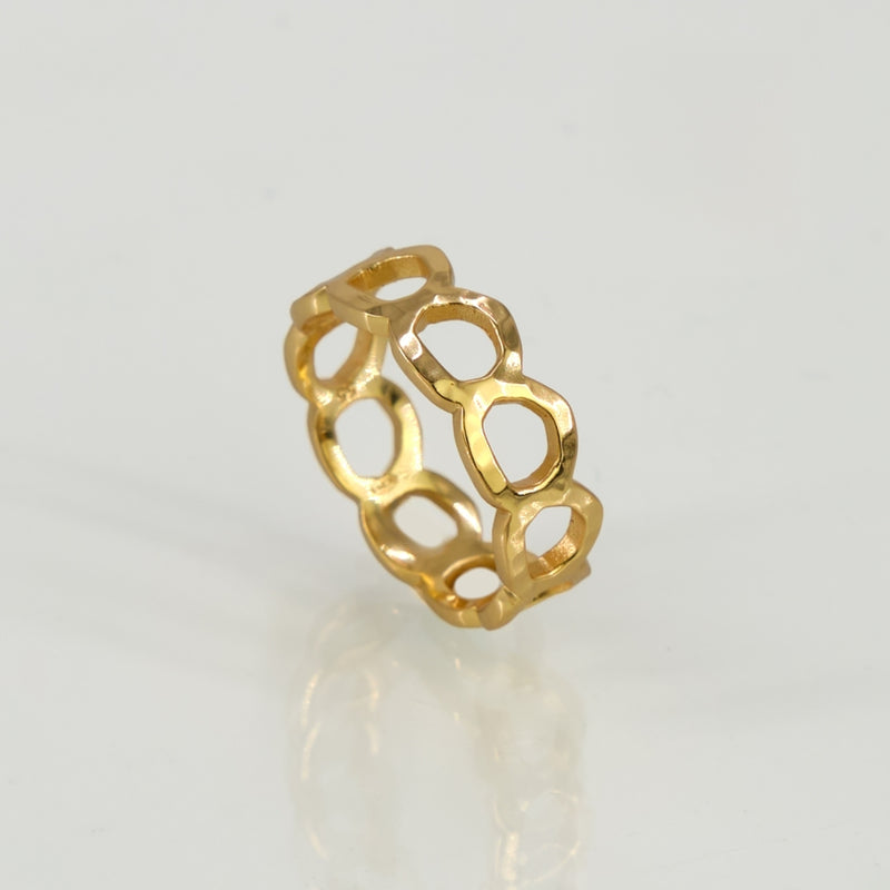 Stone Copenhagen Circle of Life Ring Guld