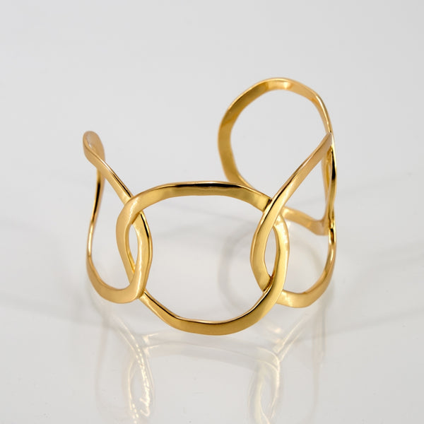 Stone Copenhagen Curved Infinity Bracelet Guld