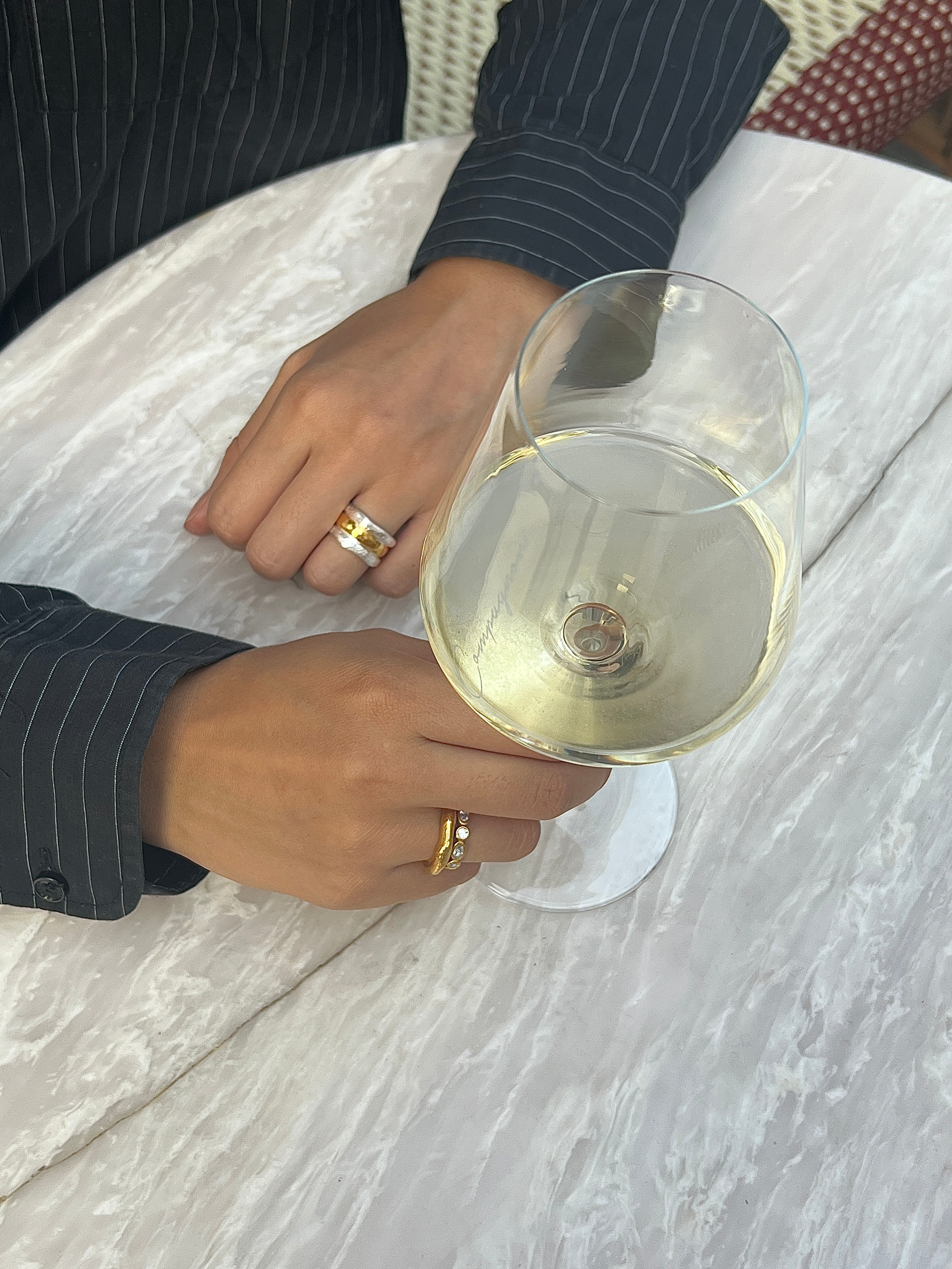 Stone Copenhagen Nebula Ring Guld